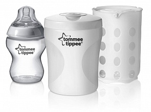 Стерилизатор для одной бутылочки, холодная и паровая стерилизация (Tommee Tippee, 423100)